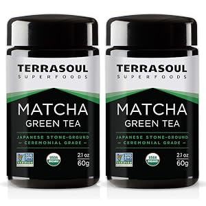 Terrasoul Superfoods Organic Matcha Green Tea Ceremonial Grade in Miron Glass 4 24 Ounces 120g