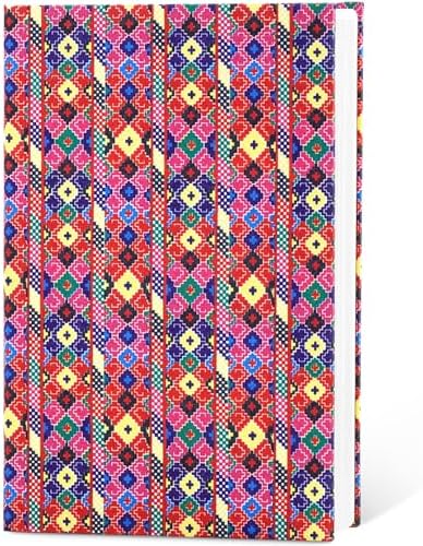 Journal Notebook for Women & Men, Fabric Vintage Journal Hard Cover Lined Notebook , 192 Pages A5 College Ruled Notebook for Work & Note Taking, Perfect for Office School Home Supplies (Add Energy)