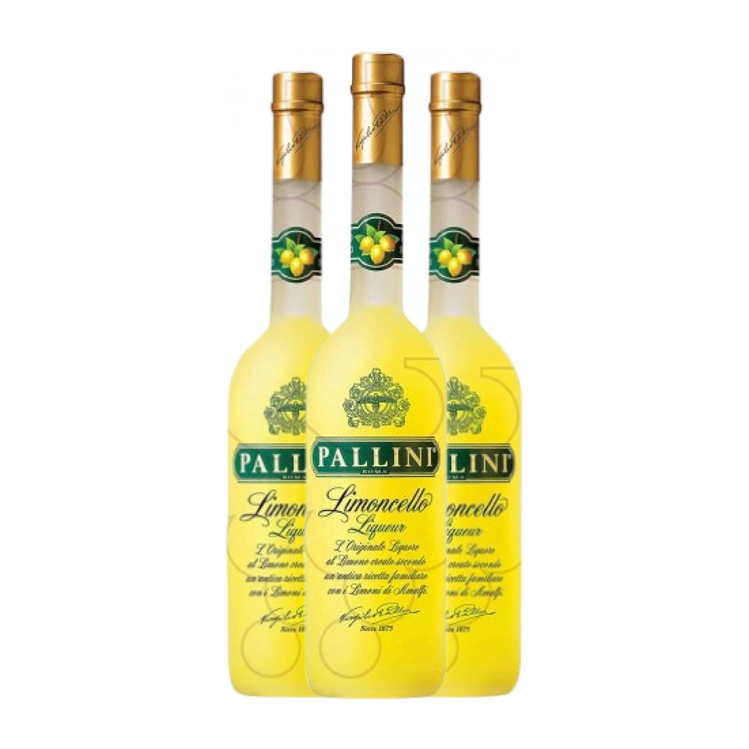 Licores Pallini Limoncello 70 cl (Caja de 3 Botellas de 70 cl)