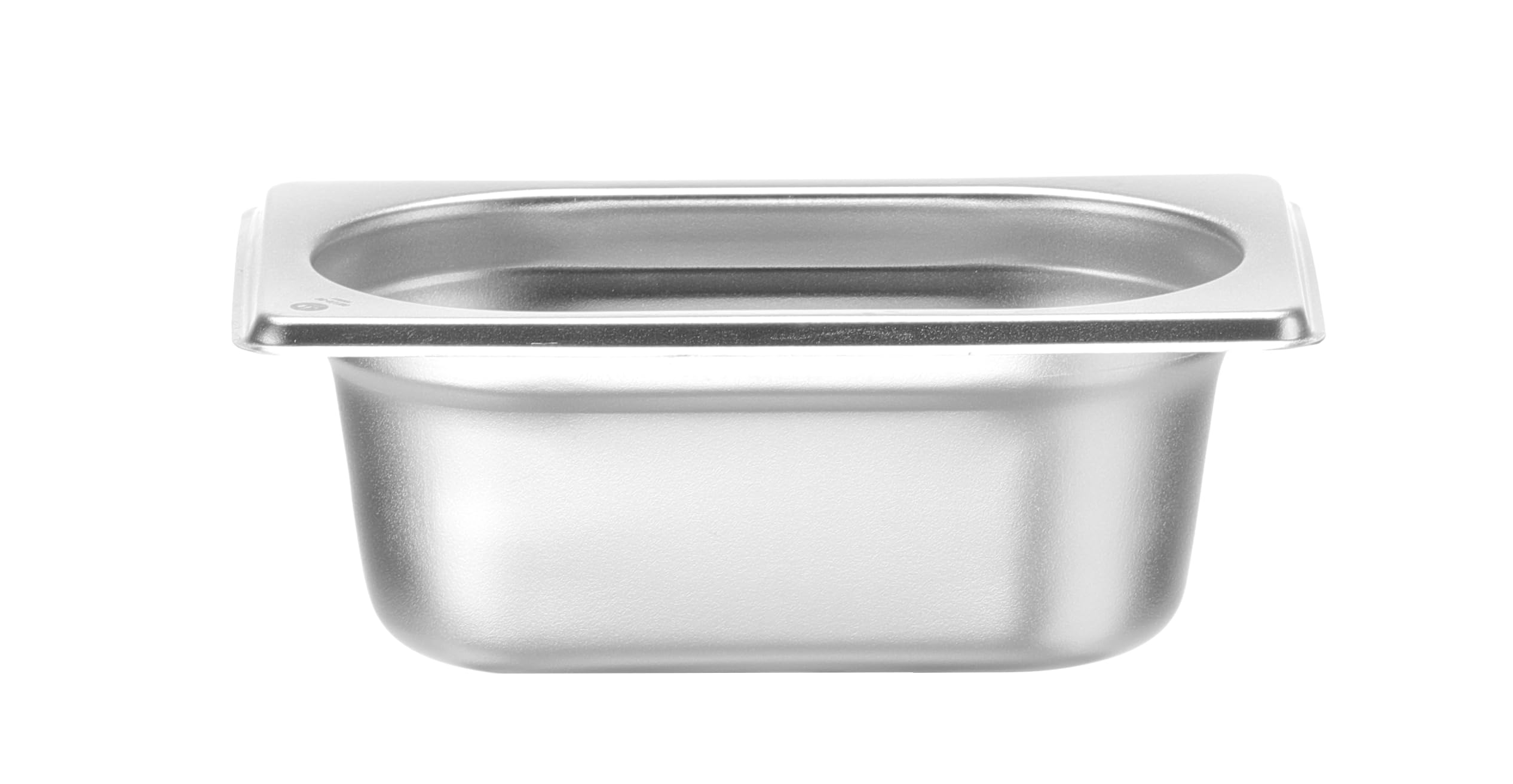 HENDI Contenitore Gastronorm GN 1/9, Budget Line, resistenza termica -40 °C a 250 °C, per forno e bagnomaria, 0,6L, 176x108x(H) 65mm, acciaio inox