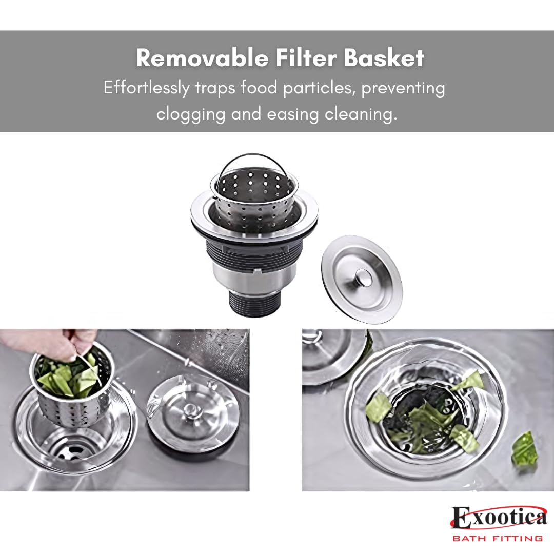 Stainless Steel Sink Waste Coupling - Durable Drain Jali -5