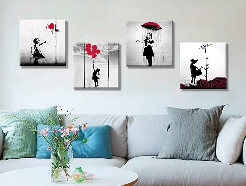 Miniatura 10 de DJSYLIFE Highland Cow Wall Art Farmhouse Decor Canvas Printed Black and White Cow Pictures Wall Decor Modern Western Rustic Artwork Decorations for