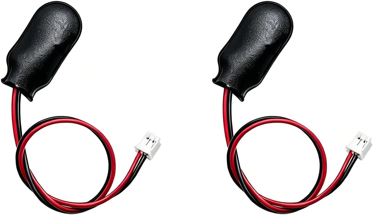 9V Battery Clip Connector 2PCS I-Type 9 Volt Battery Clip 9V Battery Snap to 2-Pin PH2.0 Connector Flexible Buckle Plastic Housing (15CM)