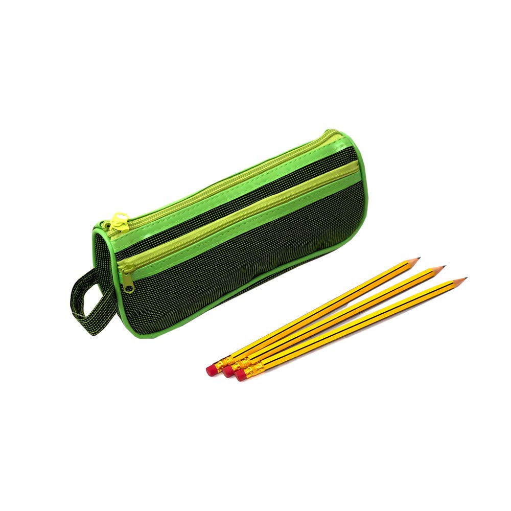 CoastCoast Pencil Case Pouch Pencil Bag Color Brush School Students Stationery Pen Box Storage Zipper Bag (GREEN)