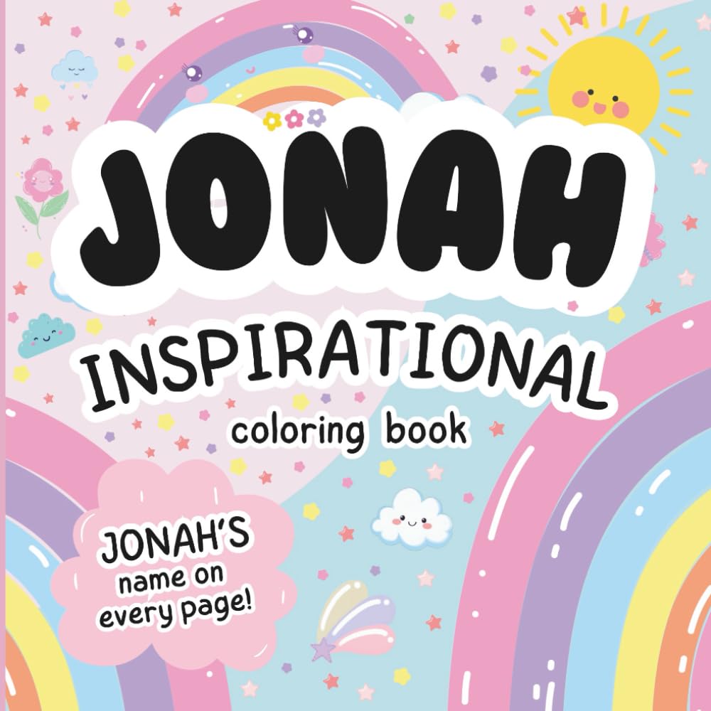 Jonah Inspirational Coloring Book: Personalized Just for Jonah – Jonah's Name Appears on Every Coloring Page