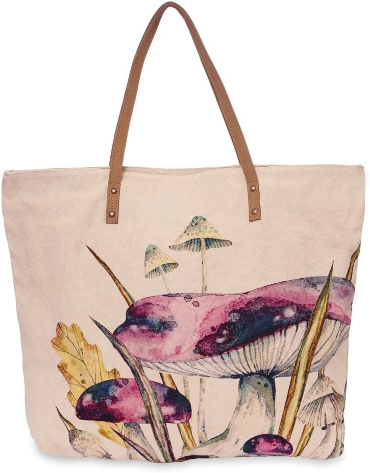 COTT N CURLS Mushrooms - Wristlet Wallets for Women, Crossbody Purse, Book Bag, Tote Bag, Cell Phone Purse, Small Pouch
