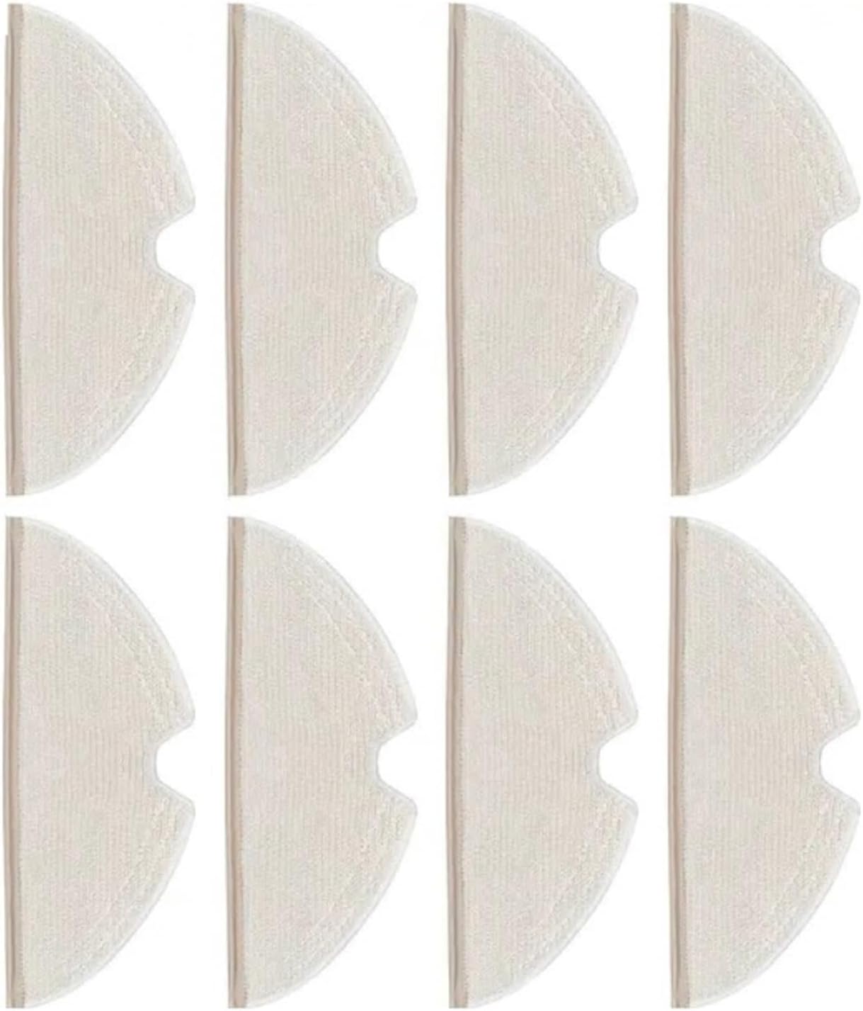 Vacuum Cleaner Mop Cloth Mounts Mop Wipes Compatible for Roborock Q7 Max+ / T8 / S5 MAX / S6 MAX / T7 Replacement Spare Parts(Set A), White