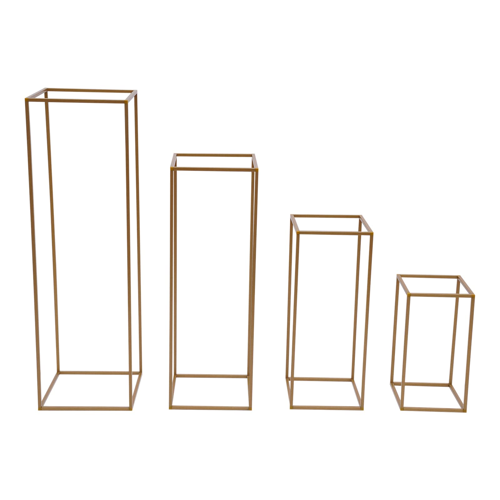 Metalowy stojak na kwiaty, 40/60/80/100 cm, złoty element środkowy, stojak na wazony, geometryczny stojak na wesele, imprezę, dekoracja