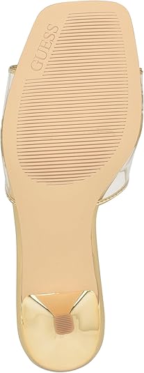 GUESS Dames Lusie hak sandaal, wit 140, 2 UK, Wit 140, 35 EU