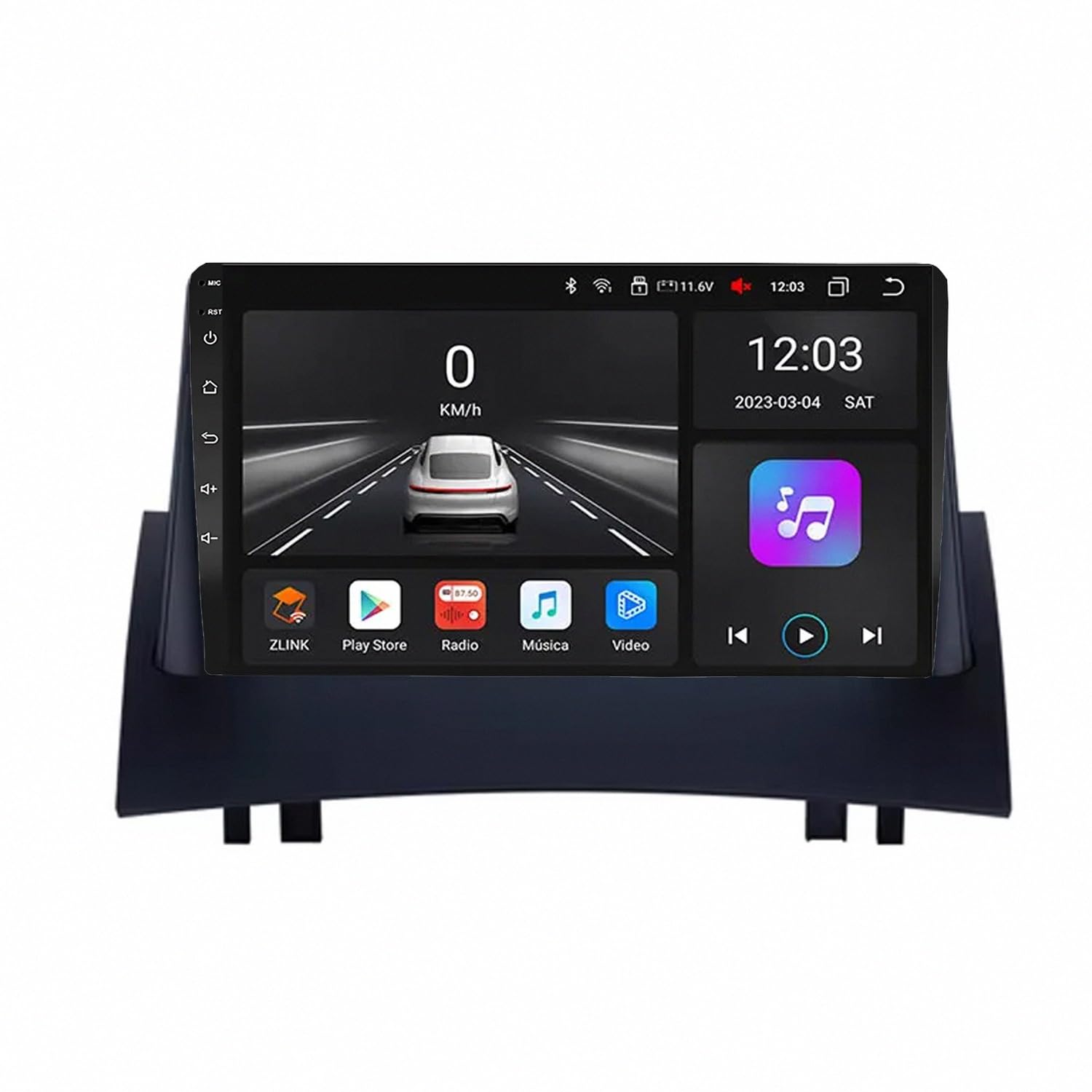 Pantalla de coche con Carplay y Android Auto inalámbricos para Renault Megane 2 8