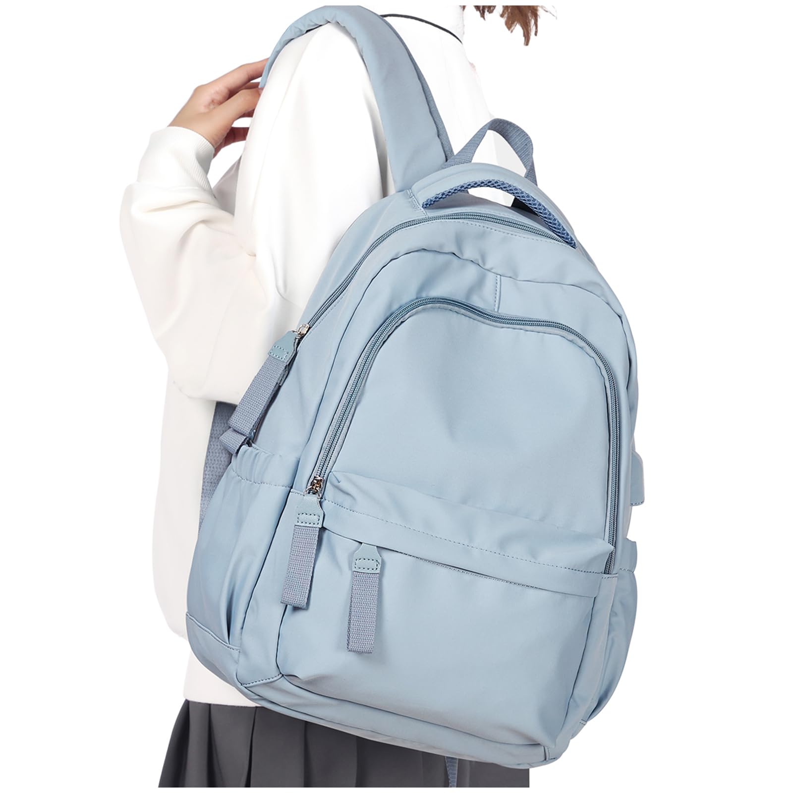 WEPLAN Mochilas Escolares Adolescentes Mochila Instituto Mochila de Viaje Mochila Colegio Mujer Chica Mochilas tipo Casual Mochila Escolar Impermeable Ligera Mochila Portatil 14 Pulgadas