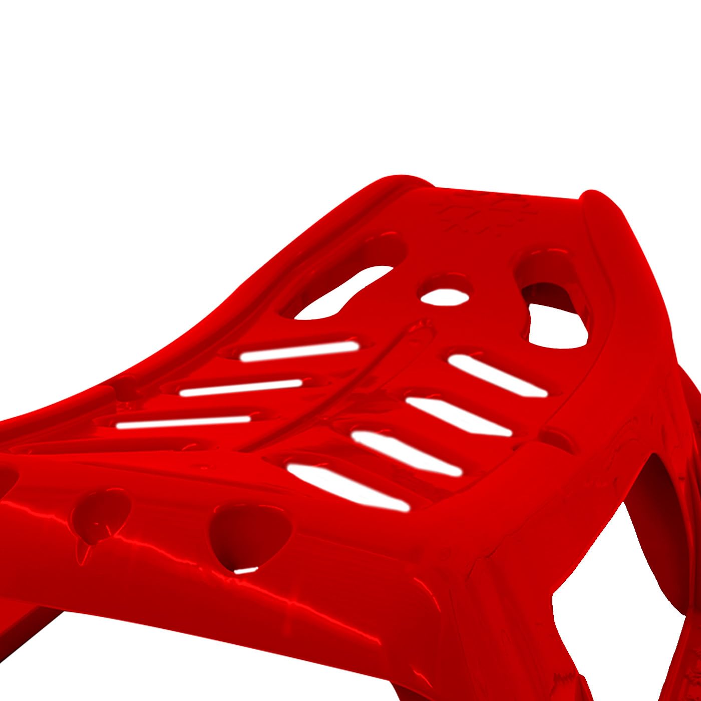 JAMARA Luge 461120 Play Snow-Star - Patins en métal - Corde avec poignée - en Plastique résistant aux Chocs - Rouge
