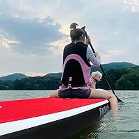 Vista 3 de Tabla de remo inflable (6 pulgadas de grosor) con accesorios y bolsa de SUP de primera calidad, aleta inferior para remo, control de surf, cubierta