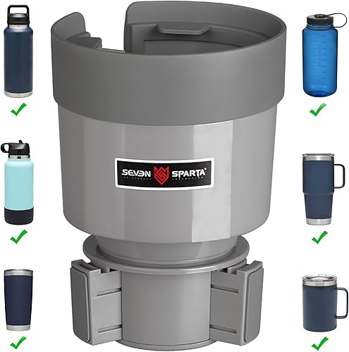 Miniatura 10 de SEVEN SPARTA - 2 organizadores de portavasos para automóvil con base ajustable, para Hydro Flasks de 32/40 onzas, Yeti Ramblers de 20/26/30 onzas