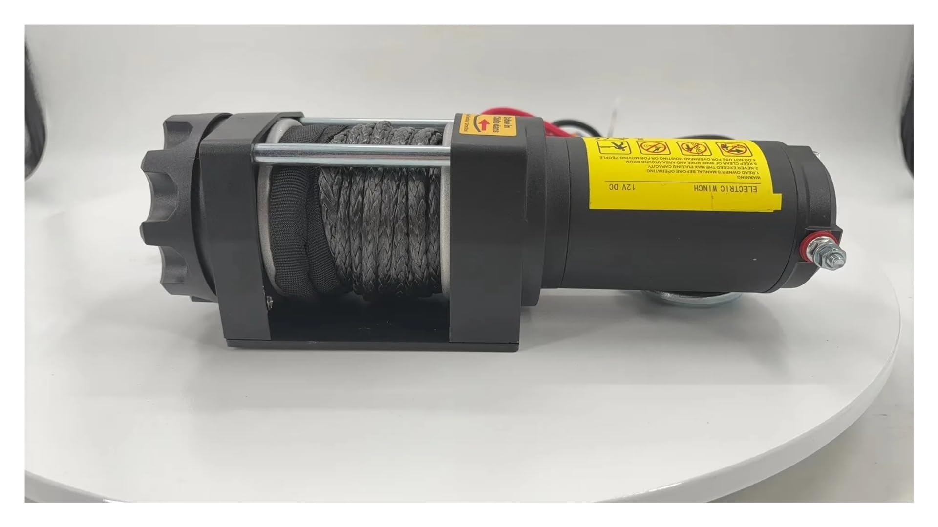 Verricello elettrico con capacità di carico di 5000 libbre compatibile con corda sintetica 12 V con telecomando wireless