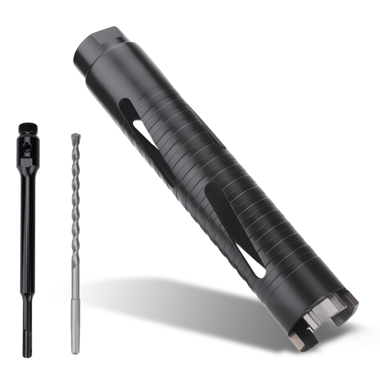 MOXPIFY 38mm x 170mm Long Diamond Core Drill Bit Set with 240mm SDS Plus Shank. To Be Used In Concrete Masonry Brick Block Stone Granite.