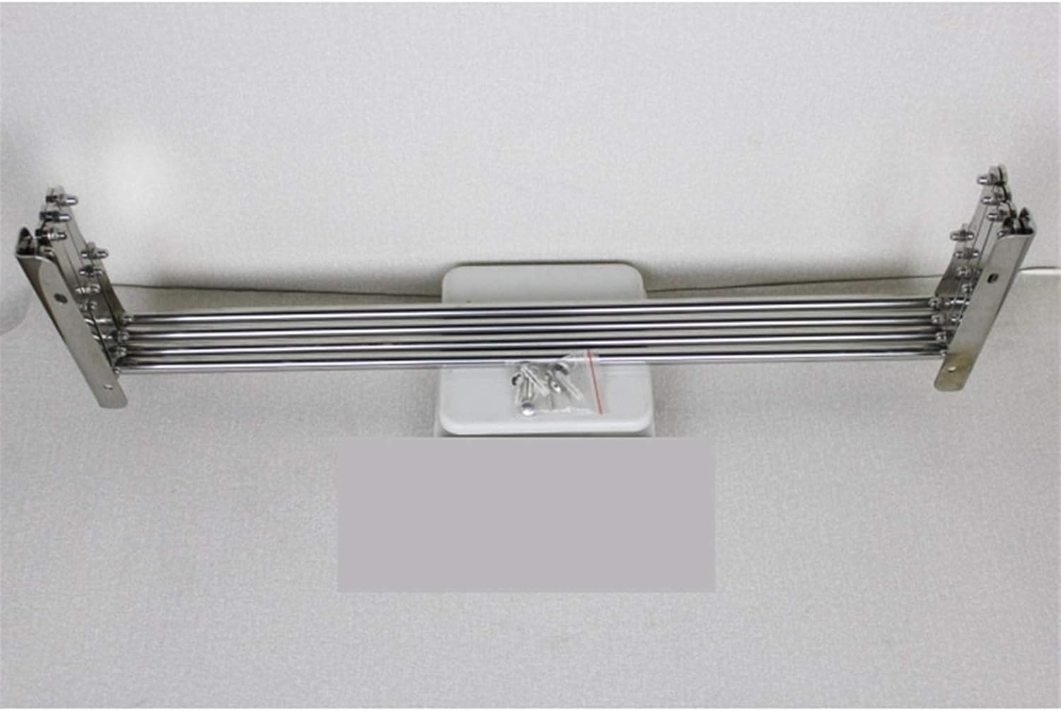 Clothes Airer Laundry Drying Rack Wall Mounted Rustproof Retractable Racks Aluminum Indoor/Outdoor Foldable Clotheshorse,304 Stainless Steel-50cm