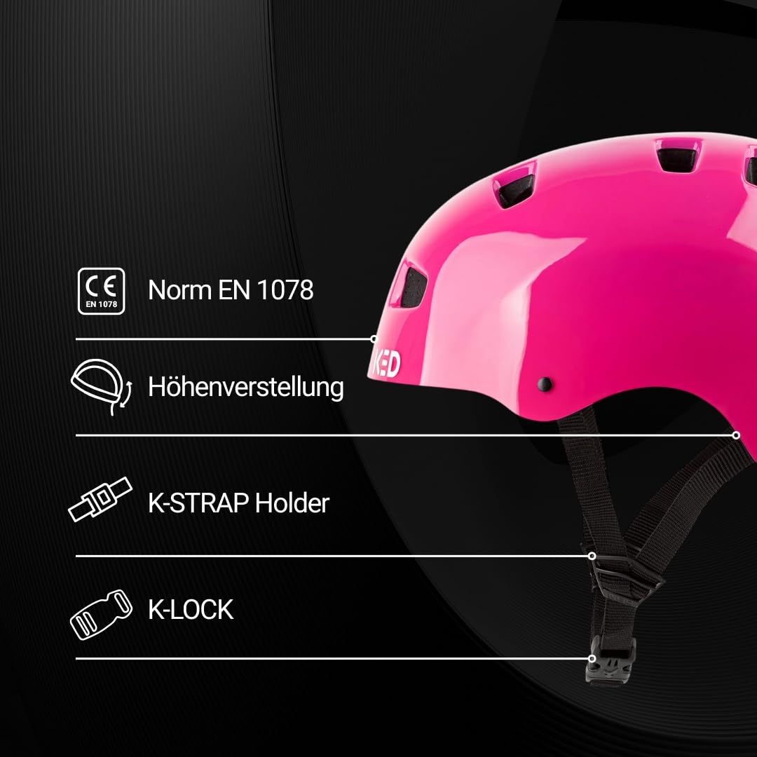 KED Citro City - Casco de bicicleta para adultos – Protección MaxShell cómoda, cierre K-Lock seguro y luz trasera LED con reflector