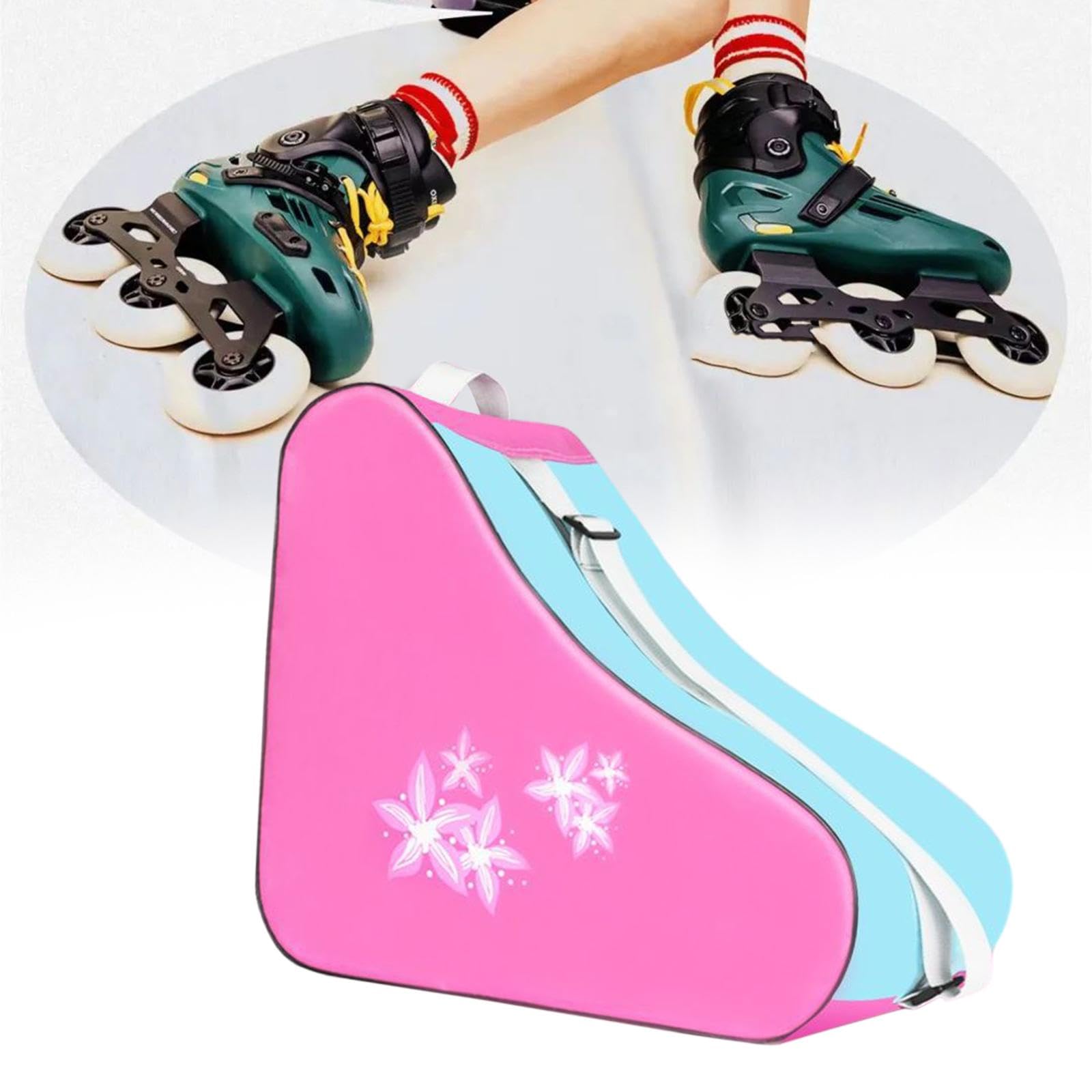 kowaku Roller Skate Bag Skate Handbag for Women Men Roller Skating Bag Skate Carry Bag Skating Shoes Bag for Inline Skates Winter