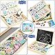 Peppa Pig Magnetische Holzpuzzle, Doppelseitiger Kreide und Magnettafel Kinder, Puzzle und Maltafel 100 Stücke, Pädagogisches Lernspielzeug Staffelei Spielzeug, Geschenke für Kinder