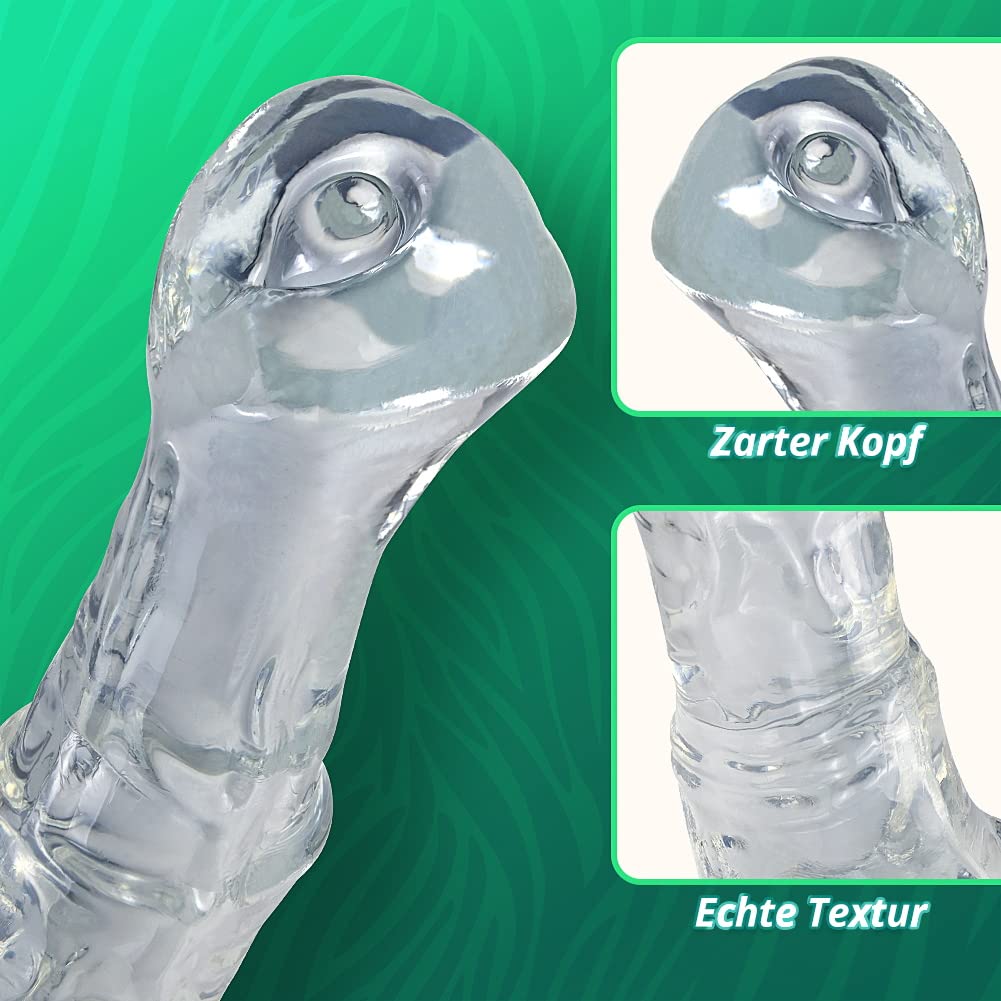 Roluck Dildo Analdildos si masturba per uomini e donne Plug anale in TPE con shock Dildo falso indossabile morbido (S)