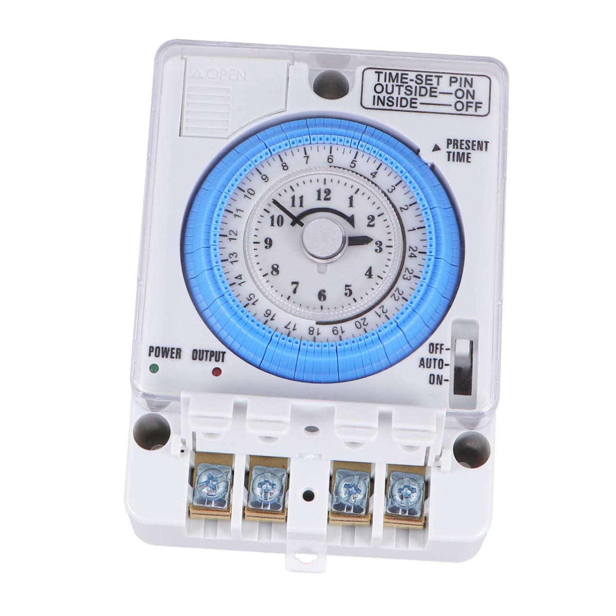 Mechanischer Timer 110-230vac 16a aus Pc, Weiß für Küche