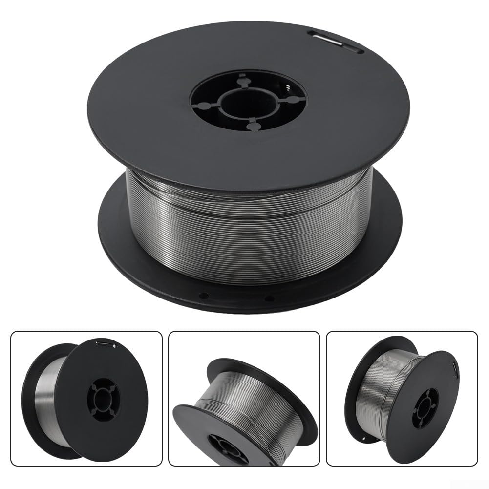 Filo MIG in acciaio inossidabile,Filo MIG senza gas Flux Nucleo,ER316L Acciaio MIG Filo per saldatura 1Kg Bobina 0,030" (0,8 mm)