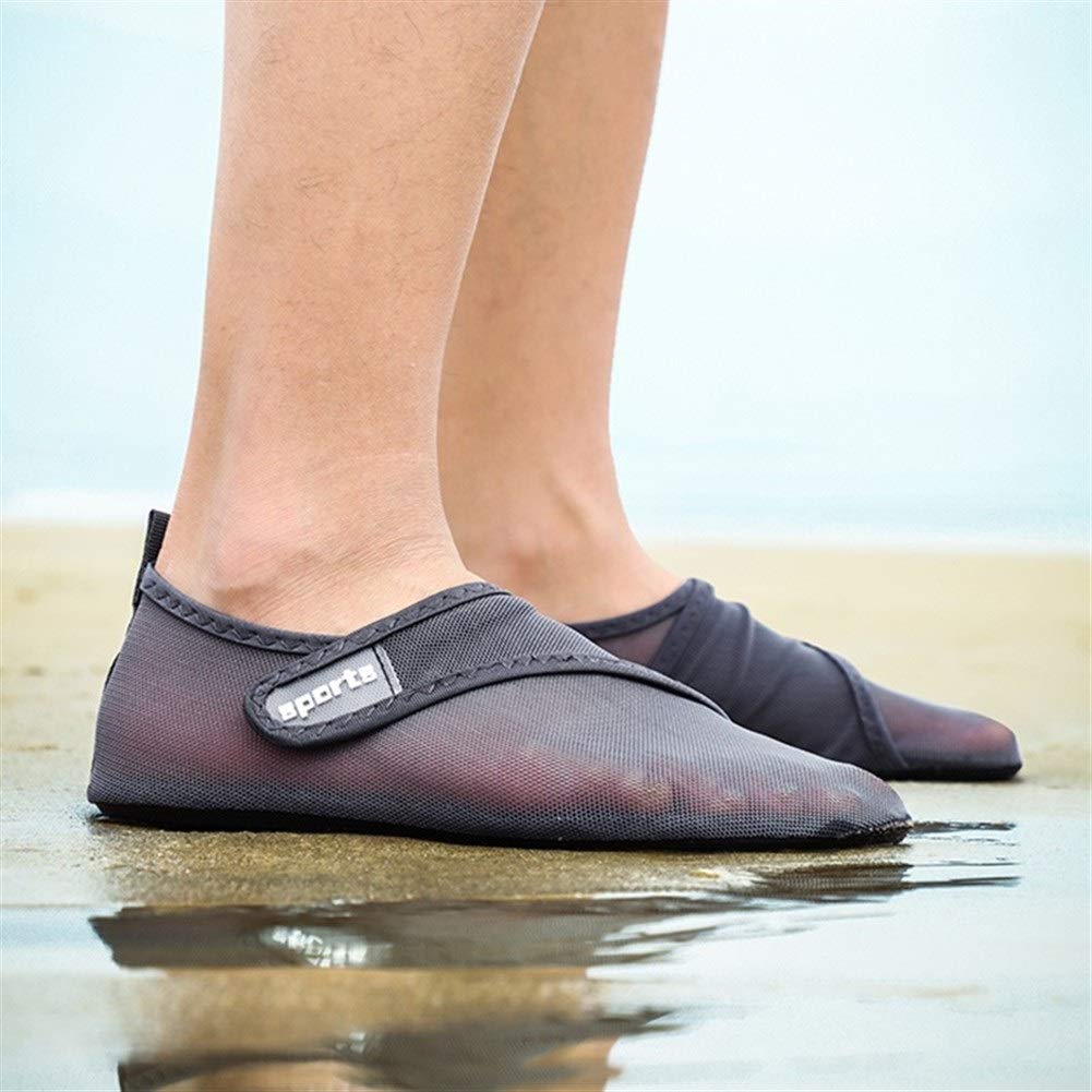 Zapatos de agua de natación para hombre, descalzos, malla de playa, aguas arriba, zapatos de secado rápido, río, mar, buceo, natación, mujeres, zapatillas de deporte, tamaño 36-49, botas de lluvia