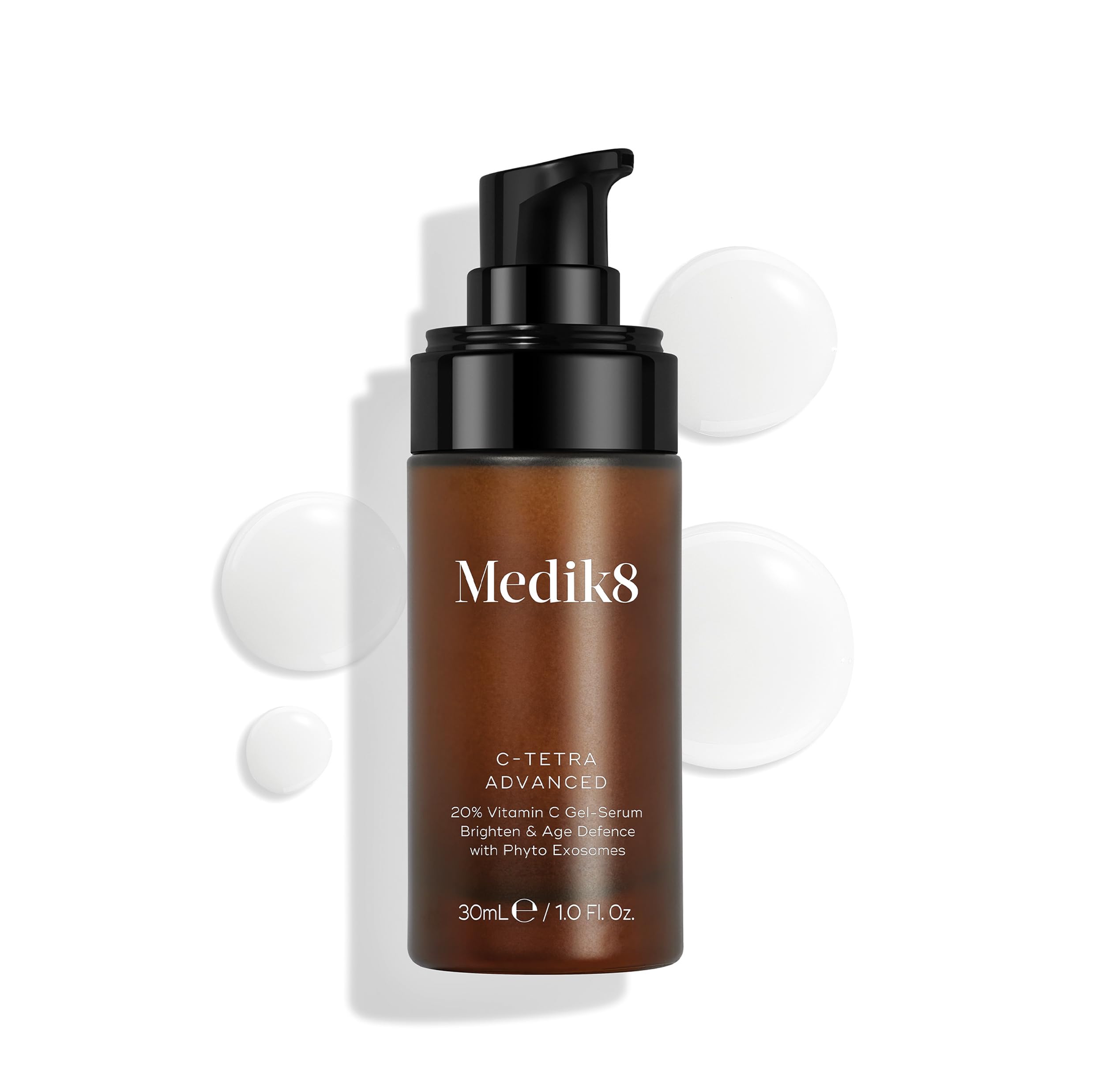 Medik8 C-Tetra Advanced, 20% Vitamin C Gel-Serum mit Exosomen - 30 ml | Vitamin-C-Serum mit Exosomen – schützt vor vorzeitiger Hautalterung und sorgt für eine beschleunigte Aufhellung des Hautbilds