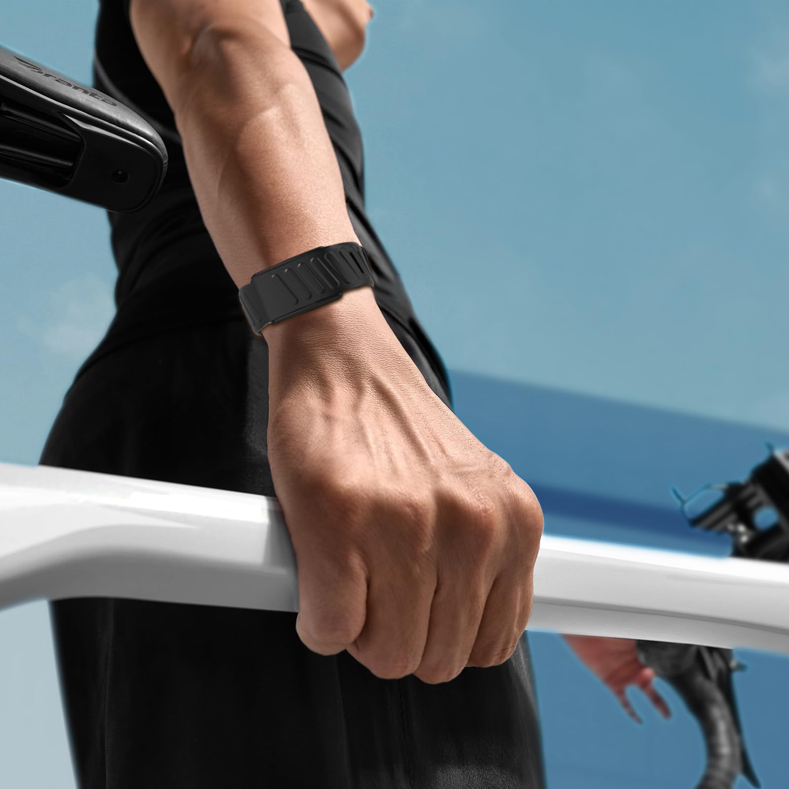Sport Armband Kompatibel mit WHOOP 5.0/MG Band für Herren Damen, Weiches Silikon Atmungsaktiv Wasserdicht Verstellbar Armbänder für Whoop 5.0/MG