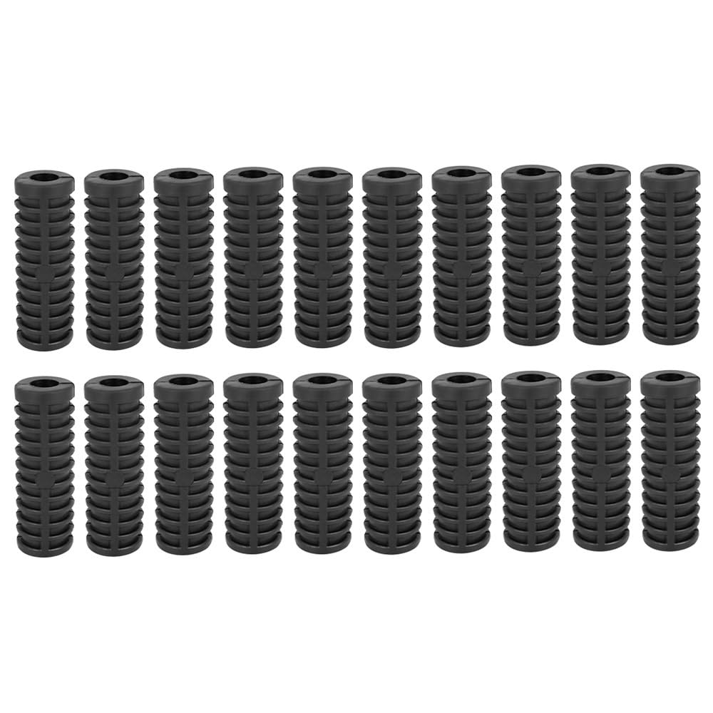 Estriberas Reposapiés Goma Antideslizante De 12 Mm Diámetro Para Motocicleta, Color Negro