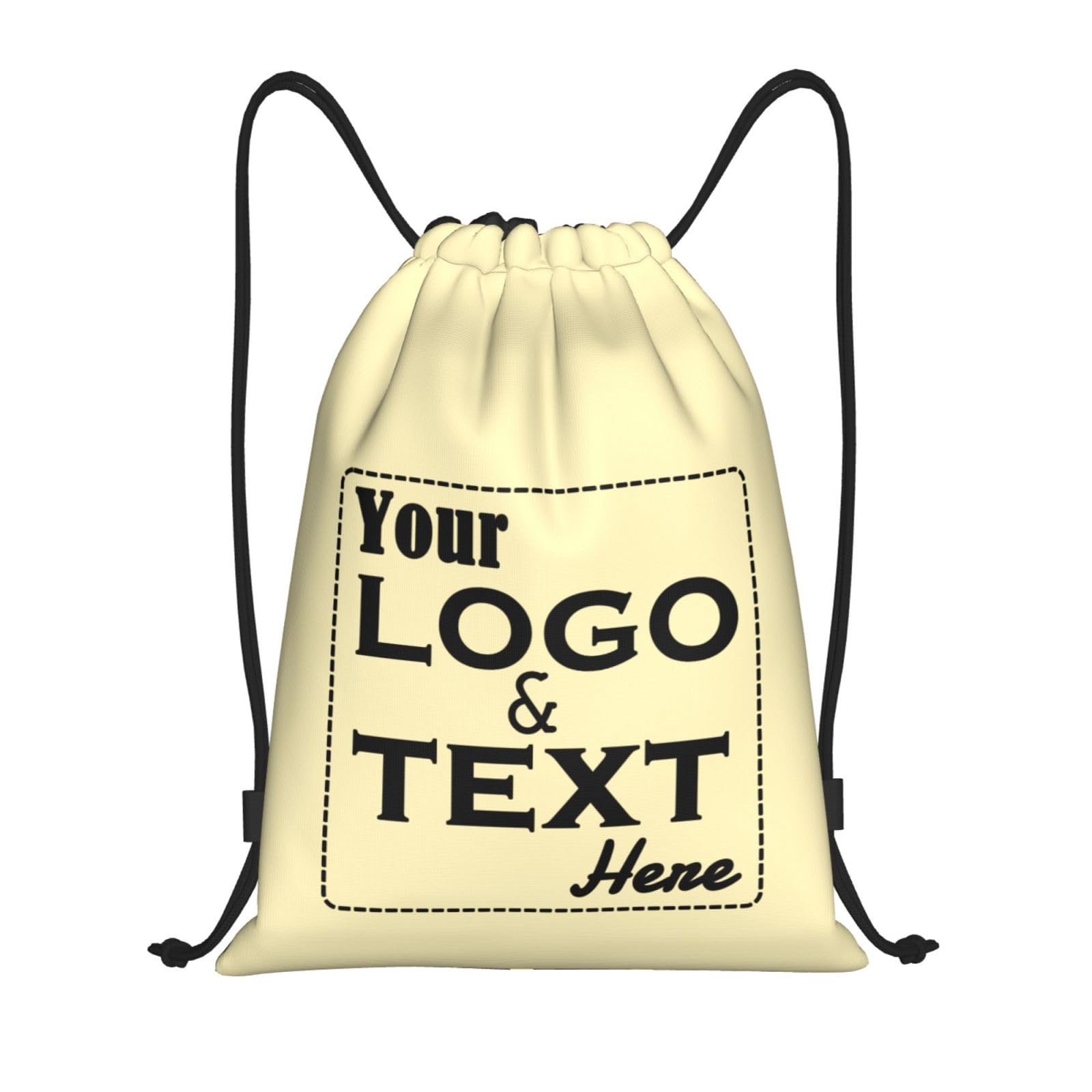 ROHBVMN Personalised Backpack custom Drawstring Bag โ Add Photos/Logo/Text Sports Bag for Men and Women, Swimming Bag for Kids with Logo and Text for Every Occasion