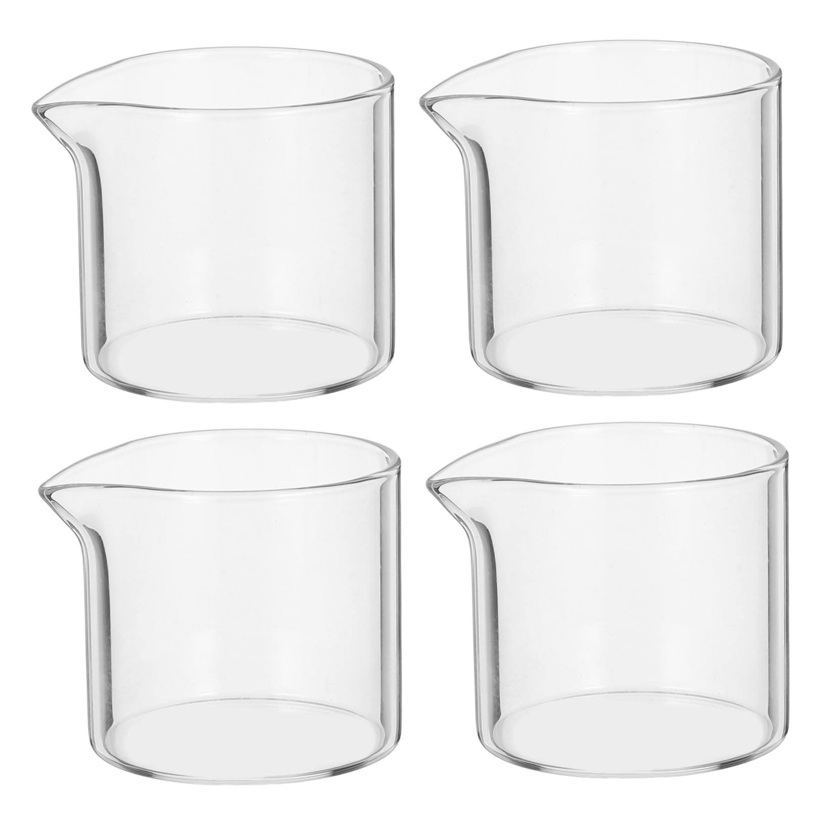 BESTonZON 4 piccole caraffa per il latte in, 110 ml, per il latte, in, per il caffè, per salse, per il latte, per il cappuccino