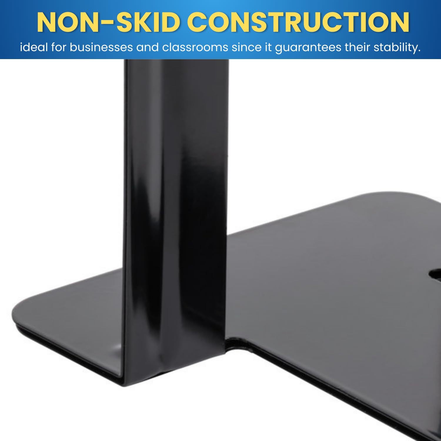 1InTheOffice Sujetalibros de metal, sujetalibros de metal resistente, sujetalibros de metal para estantes, sujetalibros negros, 8 1/4 pulgadas x 5 7/8 pulgadas x 9 pulgadas, paquete de 4