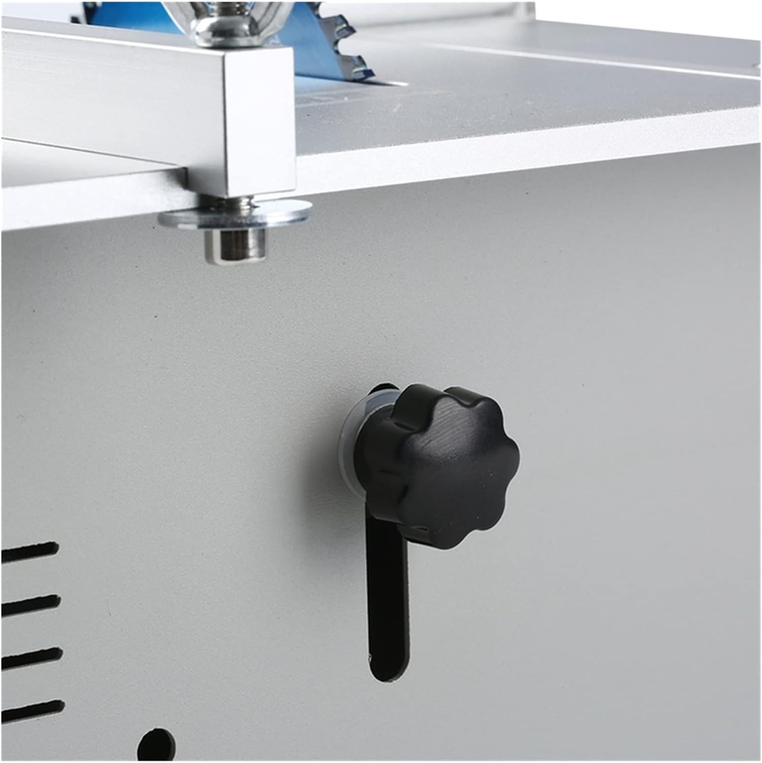 Mini Electric Table Saw Angle Guide 895 Spindle Motor DC12V-24V Liftable Saw Blade Woodworking Bench Wood Cutting Table Saw (Color : Double Spindle) (Single Spindle)