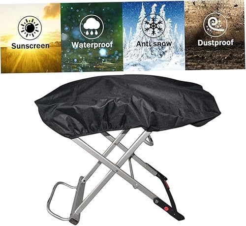 Miniatura 2 de Hajimia Cubierta para barbacoa resistente al agua, cubierta de almacenamiento de tela Oxford, a prueba de polvo, cubierta de parrilla de gas