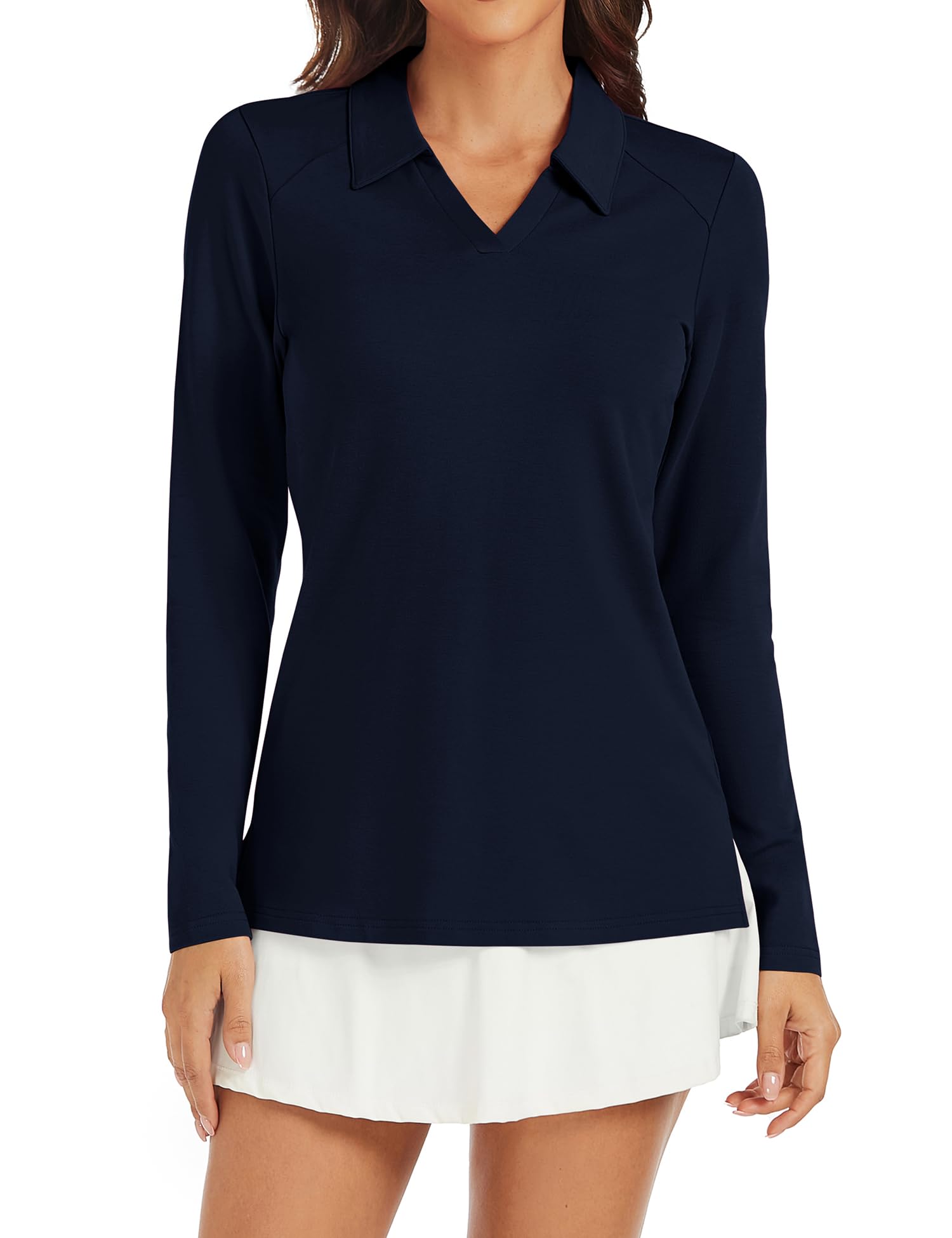 Ivicoerwomens Golf Shirt Polo Sleeveless Long Sleeve Tennis