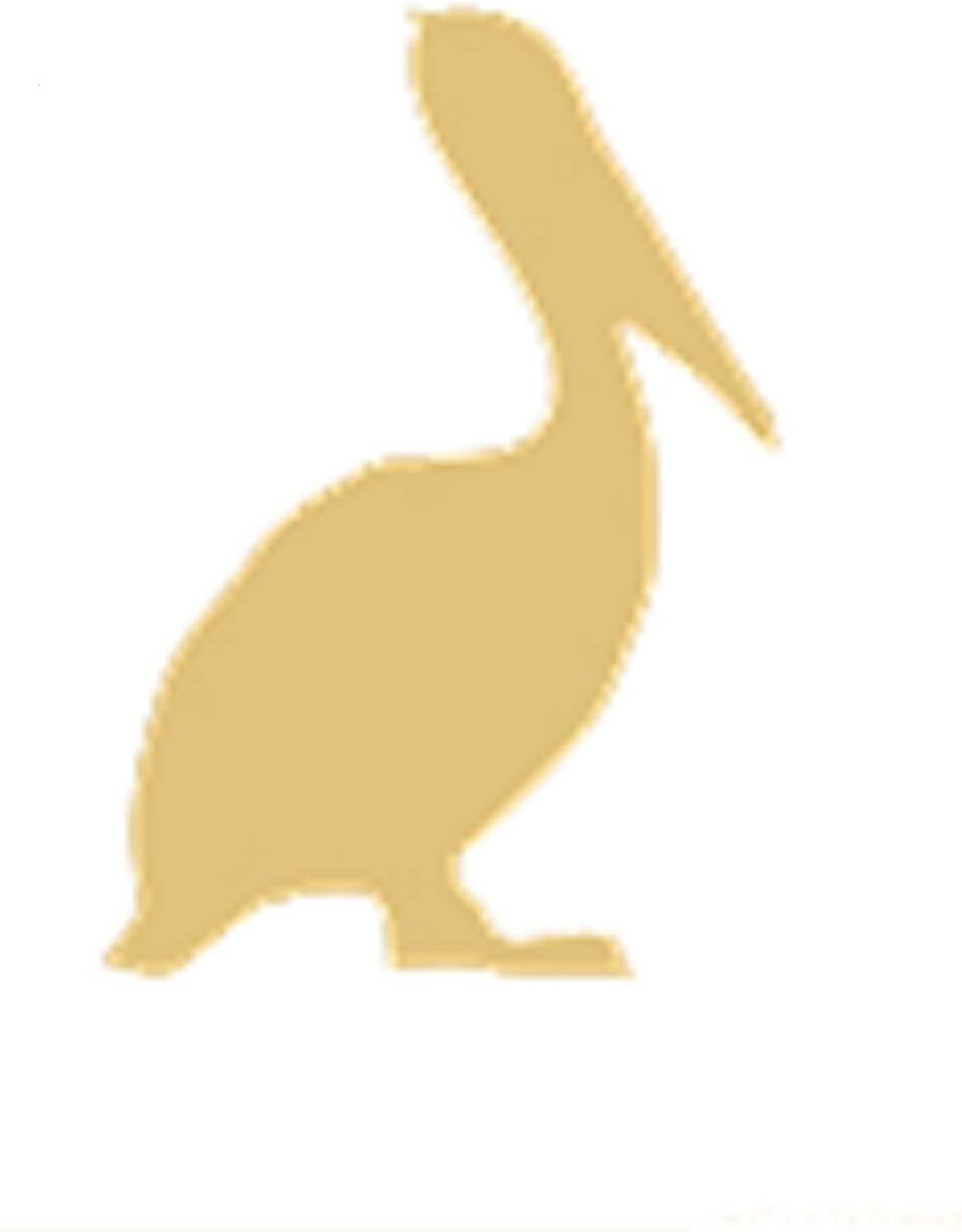 Pelican Cutout Unfinished Wood Nautical Bird Beach House Decor Ocean Summer Party MDF Shaped Canvas Style 3