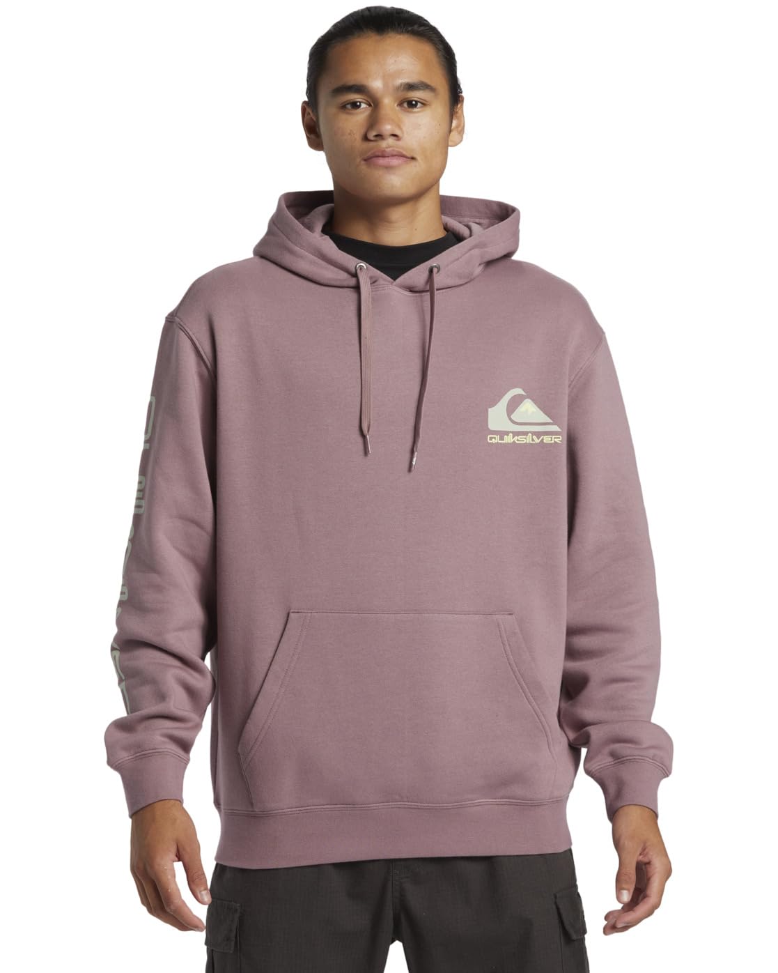 Quiksilver Men's Grape Shake Omni Logo - Pullover Hoodie For - Pullover Hoodie - Purple