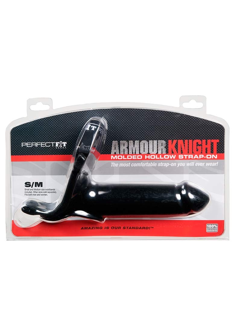PerfectFitBrand - Armour Knight - Umschnalldildo - XL - S/M taille band - Schwarz