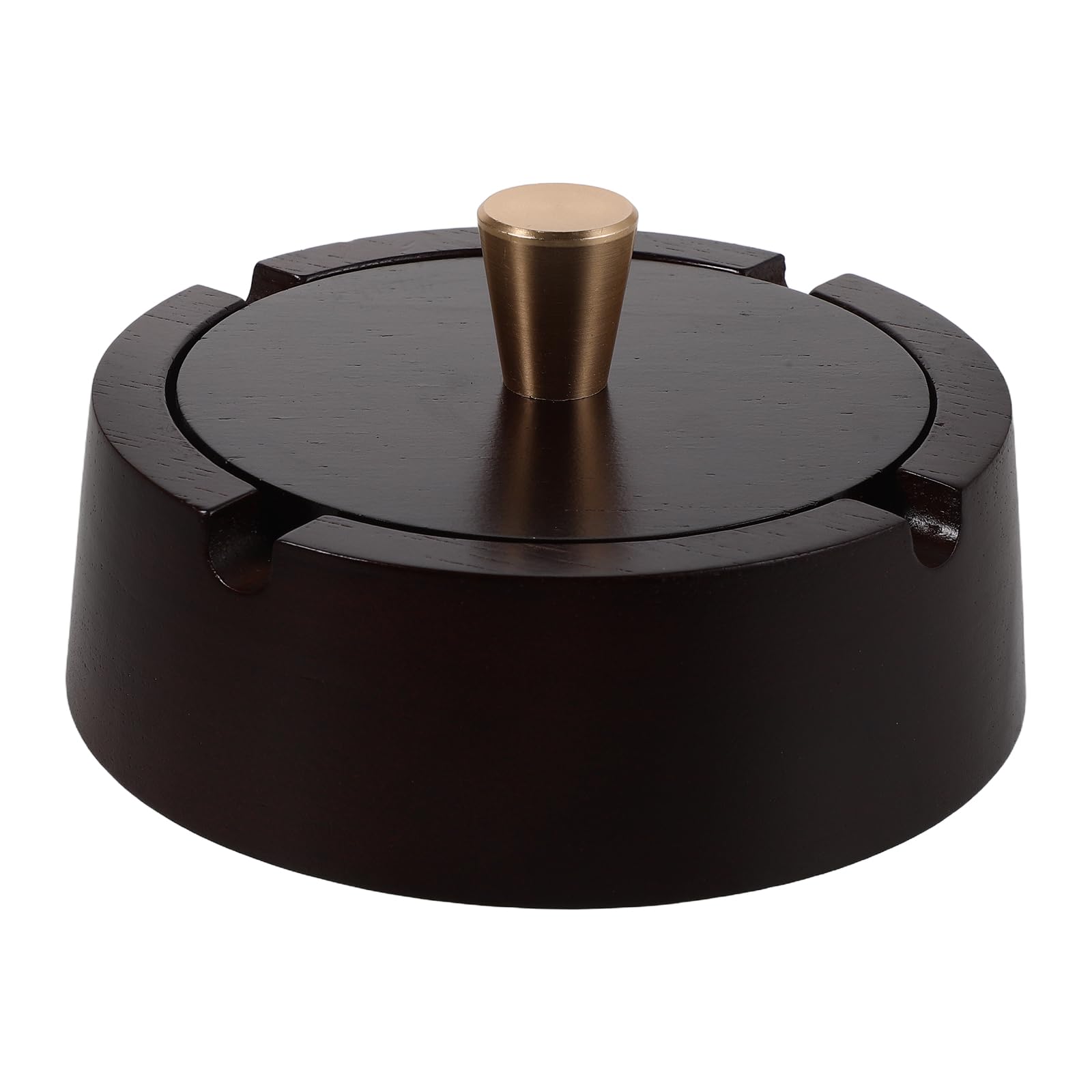 Cendrier de terrasse extérieure coupe-vent en bois et inox