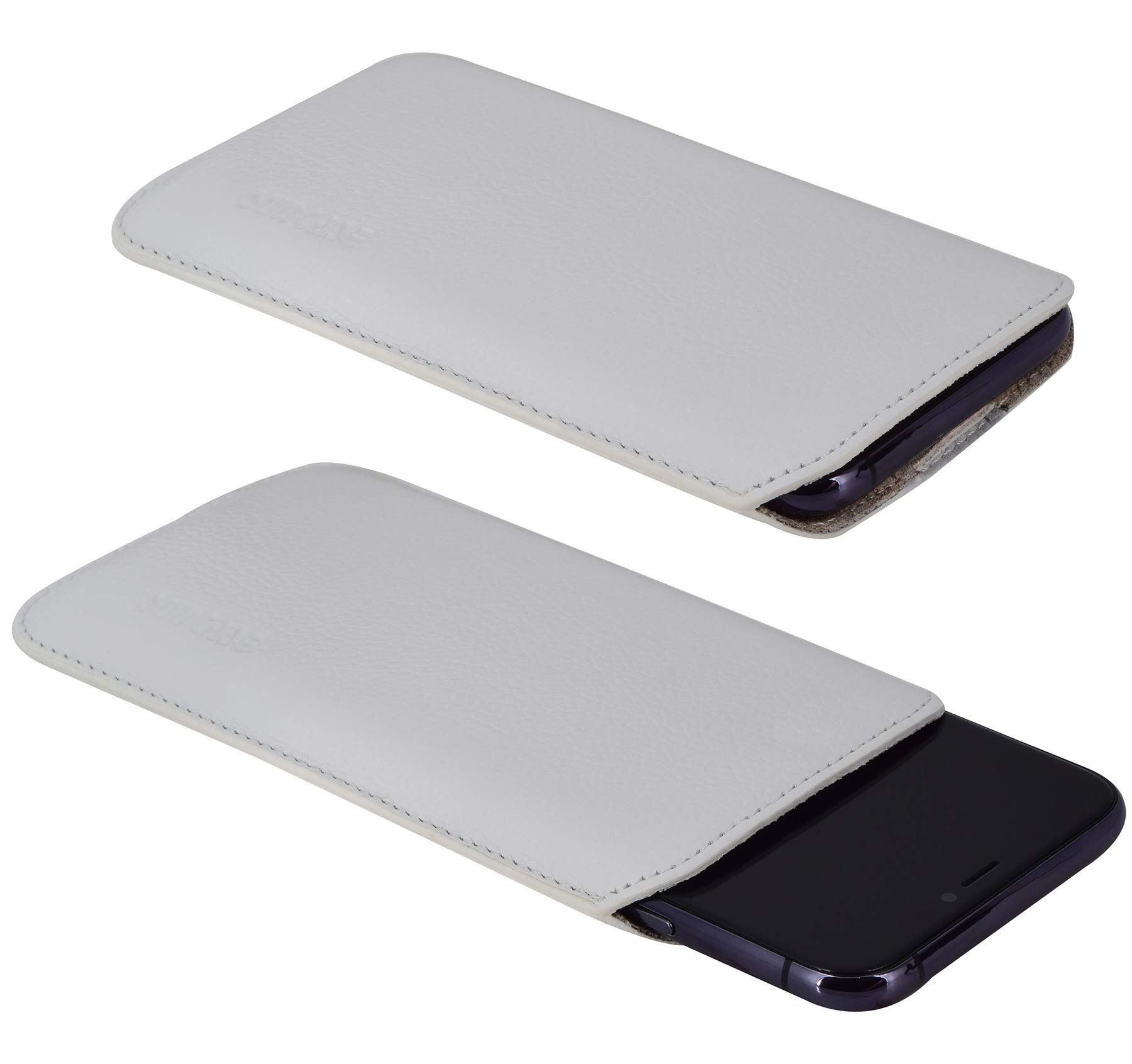 Suncase Custodia In Vera Pelle Per IPhone 11 (6,1 Pollici) Con Linguetta Di Estrazione E Cover In Silicone Inclusa | Fatta A Mano - 2