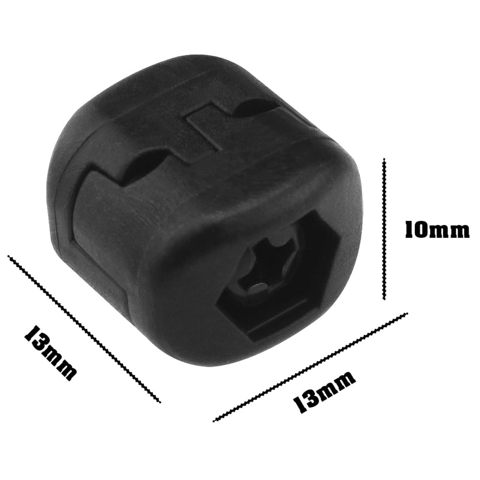 CVNRCLP 2 Pack Plastic Drop Away Arrow Rest Clamps - Adjustable Bowstring Accessories for Outdoor Archery and Hunting - Sleek Black Design - Image 2