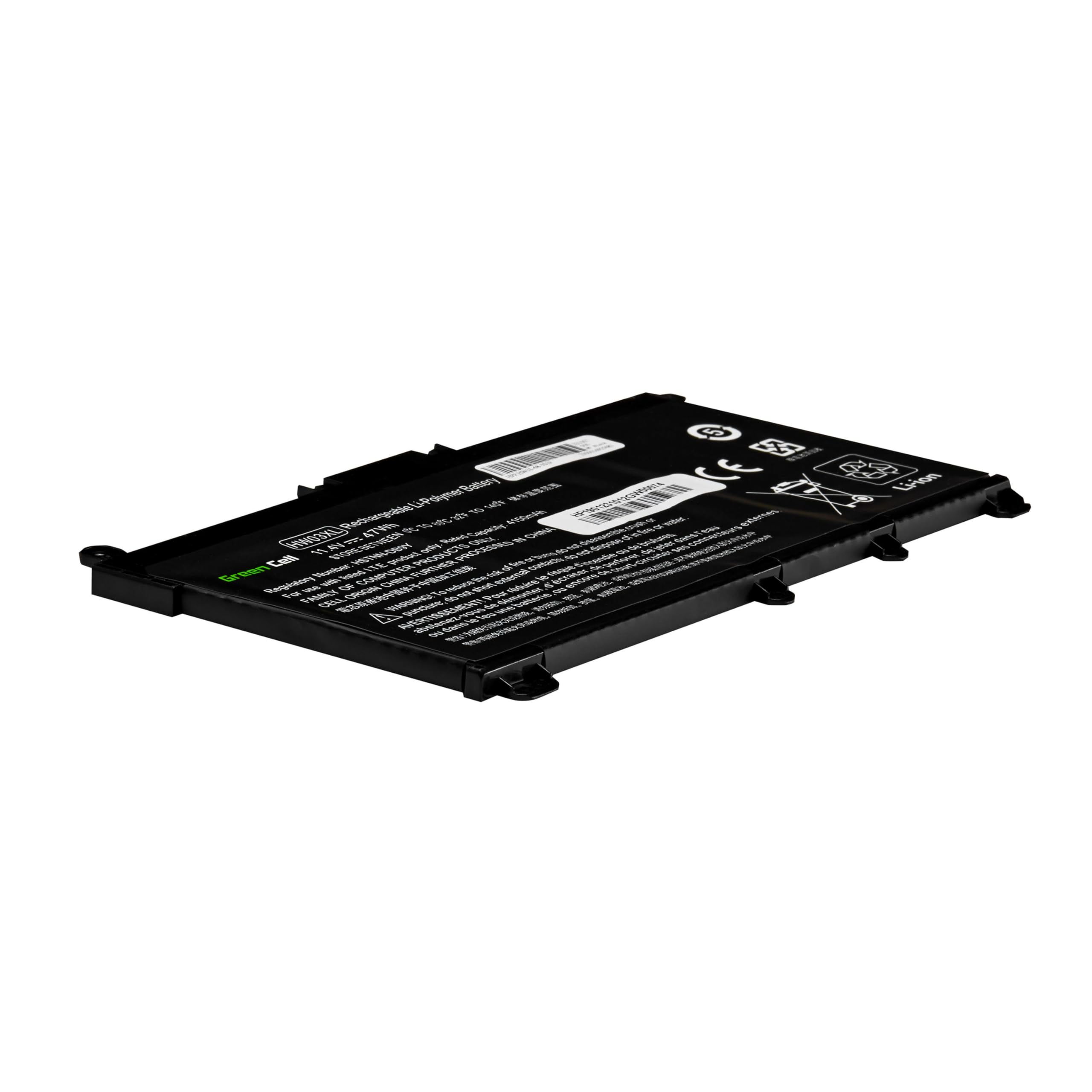 Green Cell HW03XL L97300-005 Batería para portátil HP 250 G9 255 G8 255 G9 17-CN 17-CP Pavilion 15-EG 15-EG1103NW (4150 mAh, 11.4 V, Color Negro)