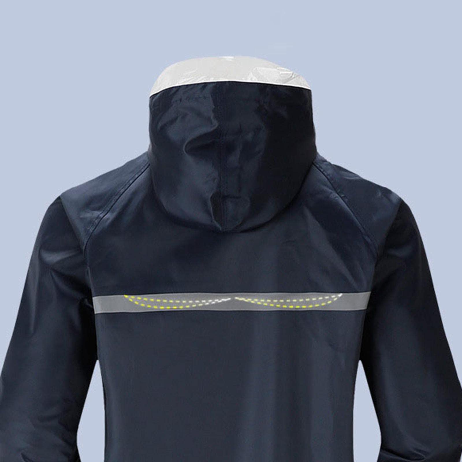 Giacca Antipioggia Da Uomo con Cappuccio, Impermeabile, Leggera, Ideale per Escursionismo E Pesca.