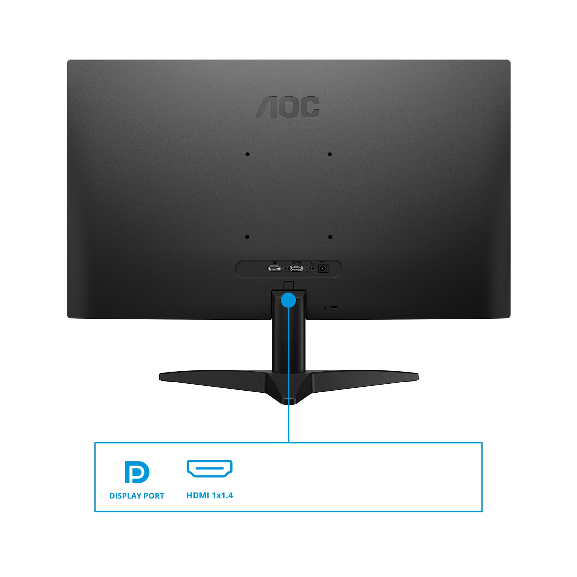 AOC 24B36X 24-calowy monitor do gier FHD, 144 Hz, IPS, 0,5 ms MPRT, synchronizacja adaptacyjna, HDR10, (1920 x 1080, HDMI 1x 1,4, DP 1x 1,4), czarny