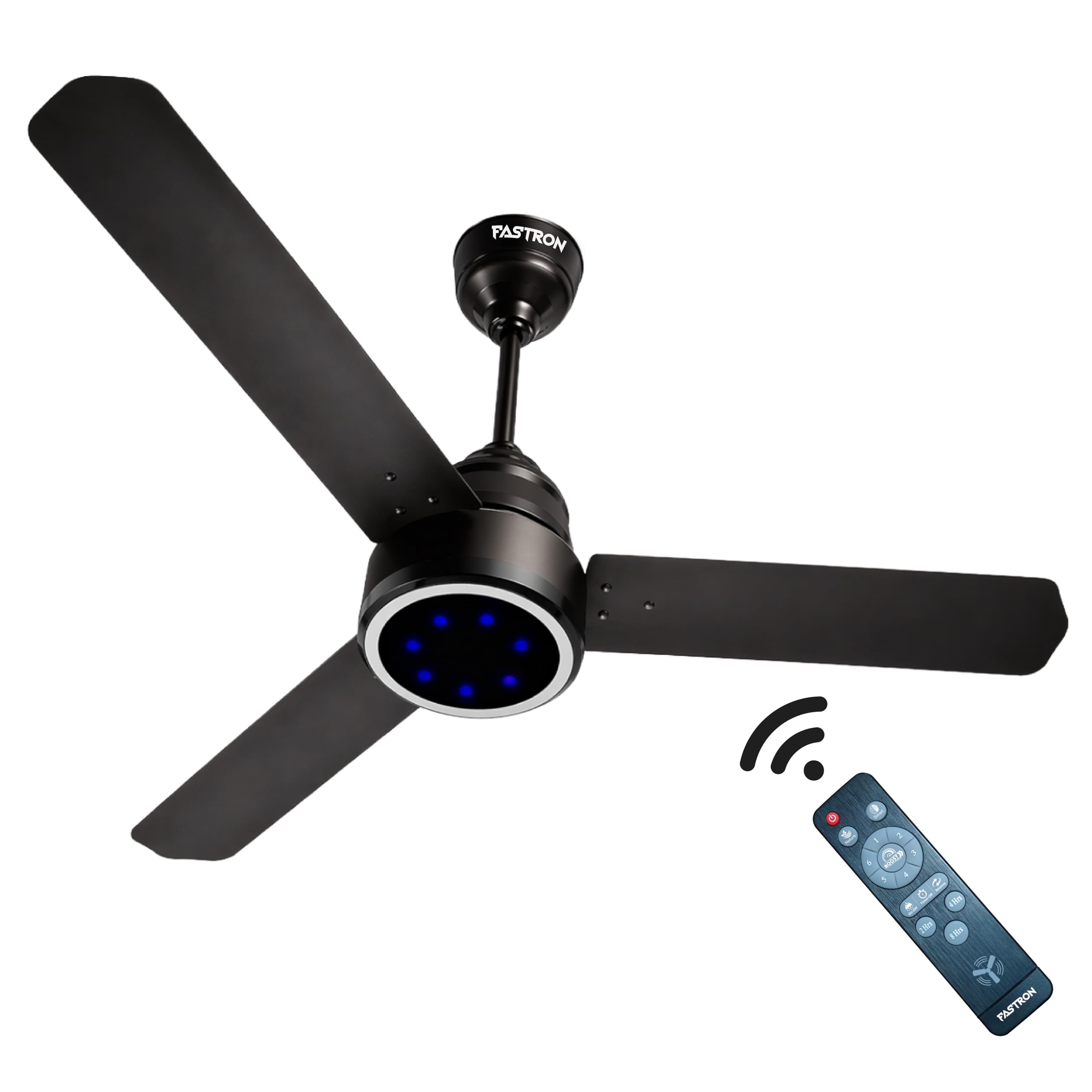 AeroBreeze Nytro BLDC Ceiling Fans 1200mm, 28Watt Power, Remote Control (Boost, Timer, LED, Reverse Mode),5 Years Warranty, 3 Blade Fan for Home, Bedroom & Living Room (Brown)-picture-11