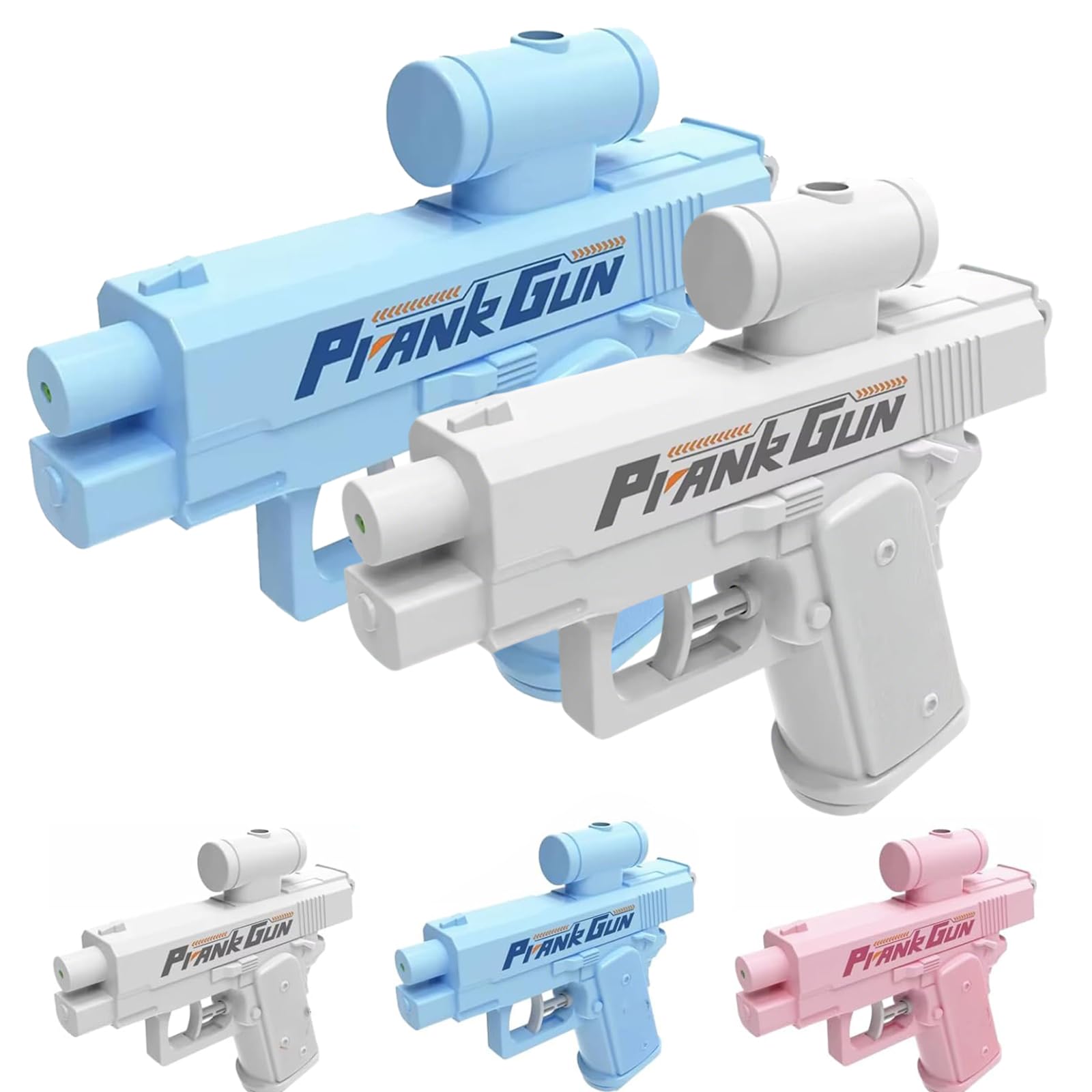 Prank Water Gun, Compulsive Two-Way Water Gun, Prank Two-Way water gun, Reverse Waters Guns Spray from Front and Back, Water Blaster Prank Ideas, For Squirt Toy Pranks, Parties, Outdoor (White+Blue)