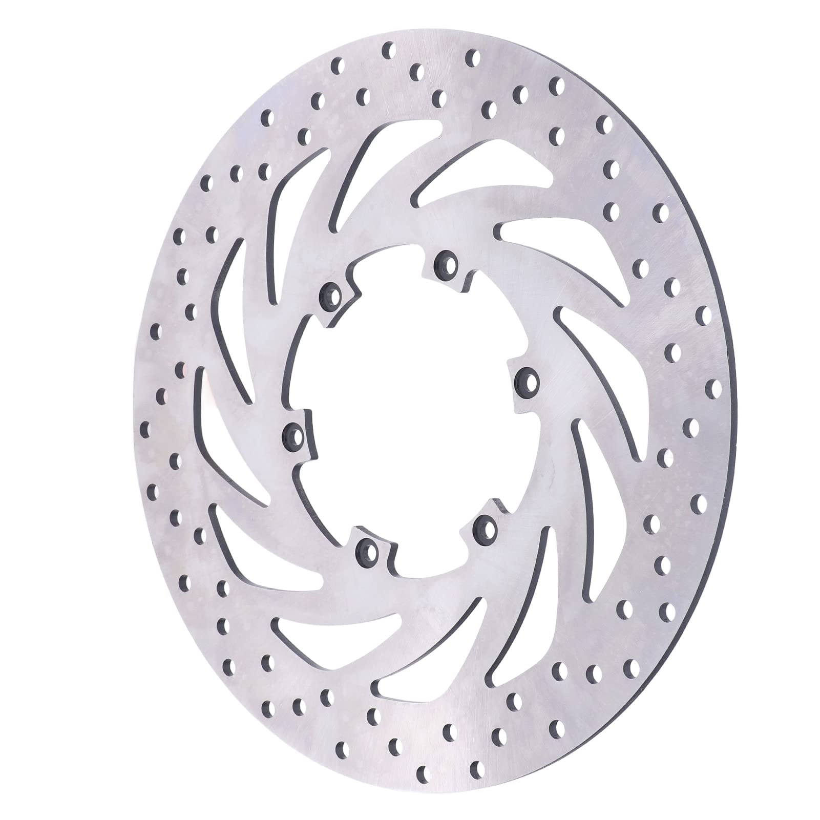 Syrisora Rotor de Disco de Freno Delantero de Motocicleta Metal de Alta Resistencia Resistente Al óxido Resistente Al Desgaste con Orificios de Disipación de Calor para F650GS F65