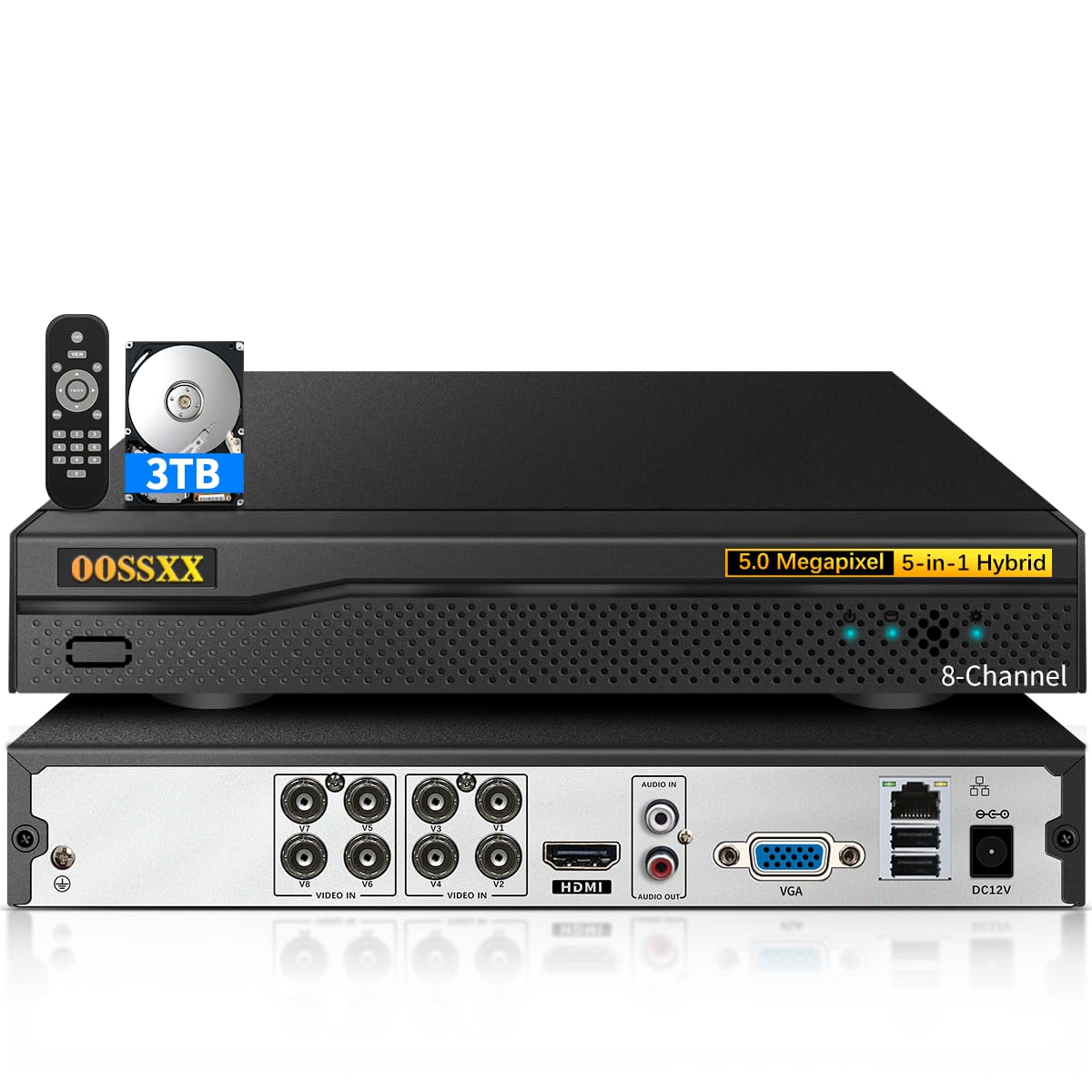 Amazon.com: DVR 8-Channel Hybrid Capability 5-in-1 Digital